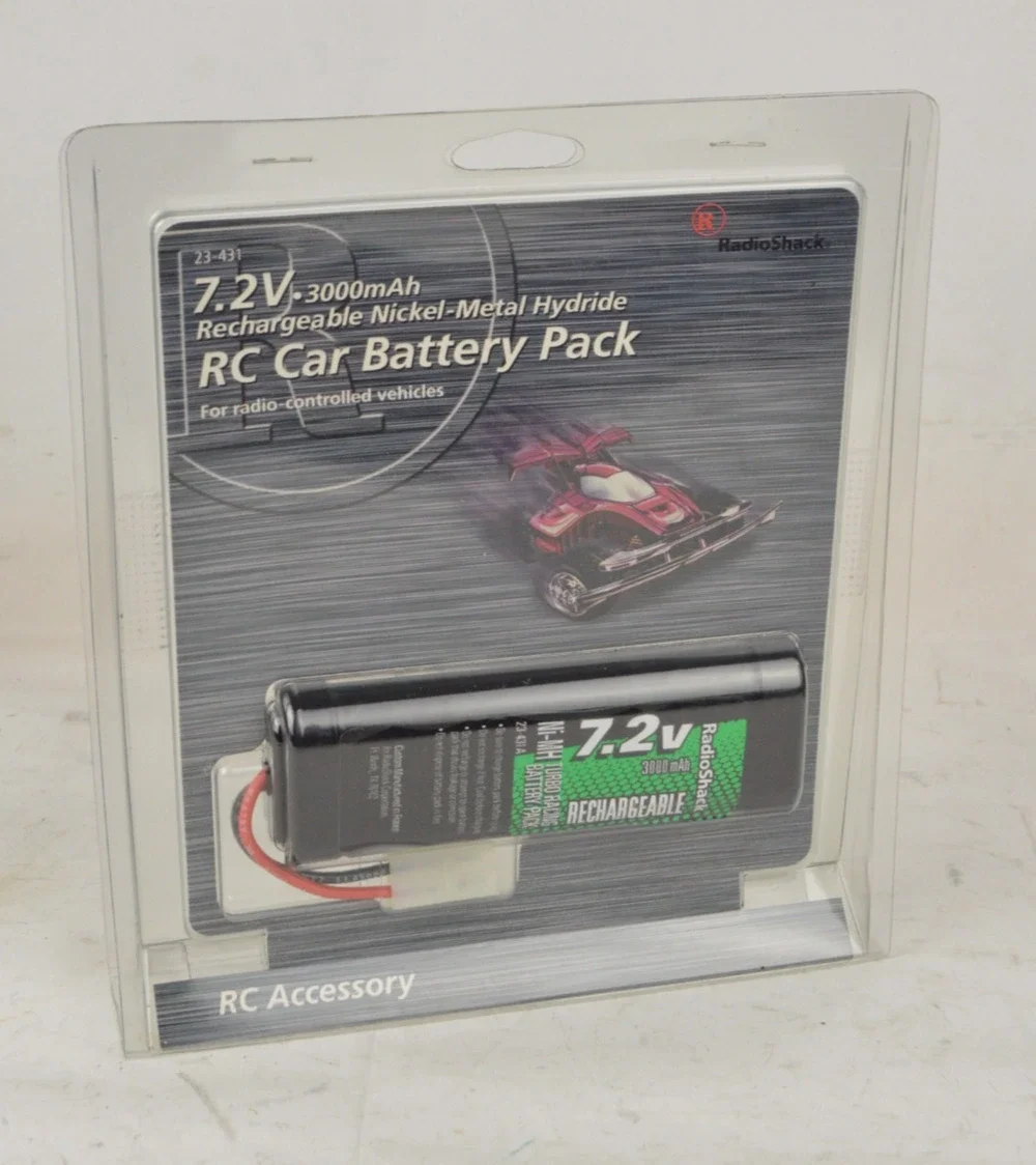 RadioShack 7.2V RC Car Battery Pack Rechargeable 3000mAh Accessory
